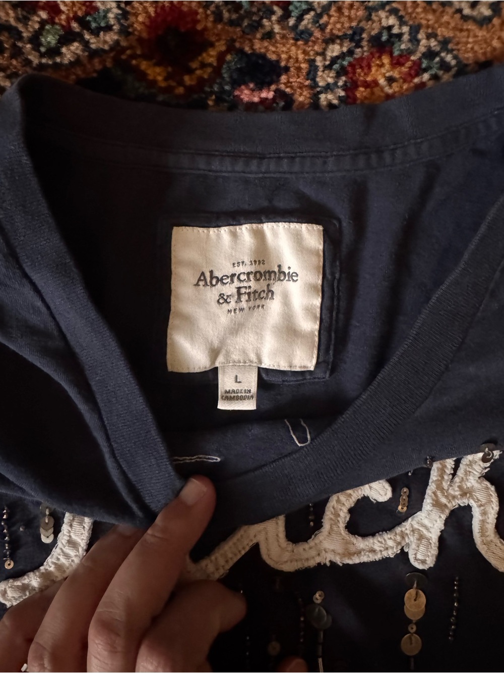 Abercrombie and Fitch Sequin shirt
Size large